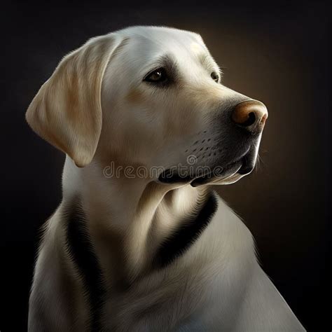 Labrador Retriever Portrait Of A Labrador Retriever Dog Ai Generated