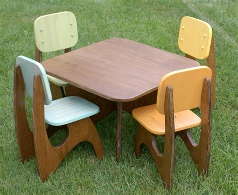 Costzon kids table and 2 chair set, table furniture for toddler, activity table desk sets (crayon themed). Modern Kids Table and Chairs: Design Options - HomesFeed