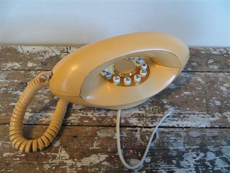 Vintage Telephone Rotary Phone Genie Phone Peach Etsy Rotary Phone