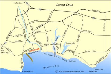 Santa Cruz Beach Directions