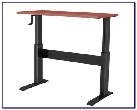 Changing positions from sitting to standing is good for you, and the crank handle allows you to work your arms while adjusting the height. Adjustable Height Desk Legs Ikea Download Page - Home ...