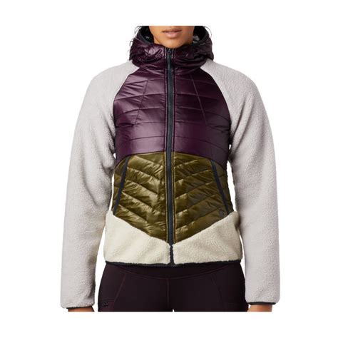Doudoune doublée polaire capuche amovible artic loon. Polaire-Doudoune à capuche femme ALTIUS HYBRID HOODY ...