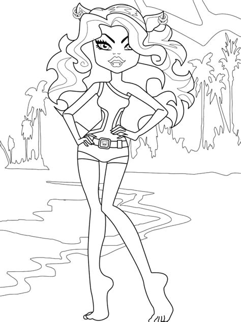 Monster High Coloring Pages Clawdeen Wolf - Coloring Home