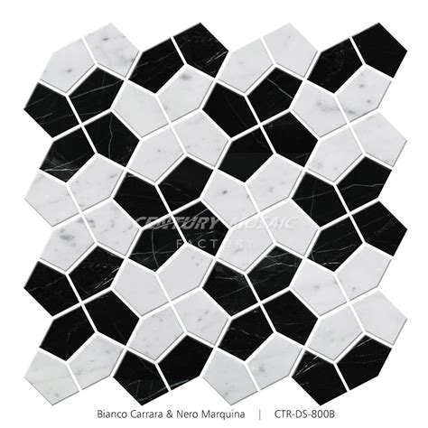 Check out different tile installation layouts at the tile shop. Windmill Pattern Mosaic Tile Centurymosaic Marble Mosaic ...