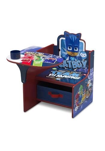 Buy top selling products like disney® minnie mouse upholstered chair with desk and storage bin and delta children mysize chair desk with storage bin. PJ Masks Desk Chair with Storage Bin