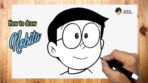 How To Draw Nobita From Doraemon Youtube