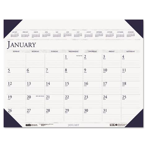 Executive Monthly Desk Pad Calendar Ultimate Office