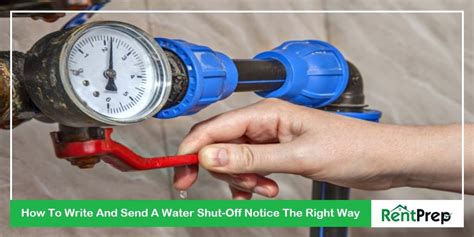Water Shut Off Notice To Tenant Template For Landlords