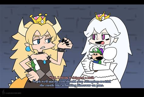 Bowsette And Booette With Crown By Siansaar Bowsette Smash Bros