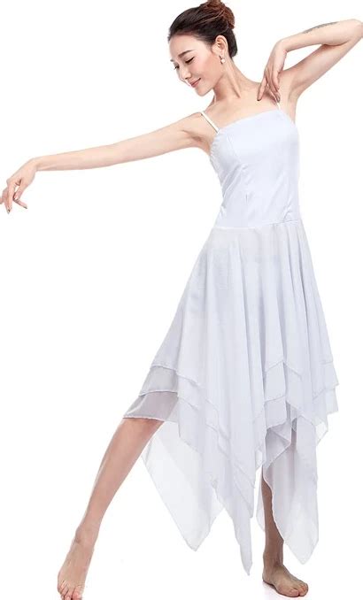 White Dance Leotards For Adults Ballet Tutu Skirt Elegant Lyrical