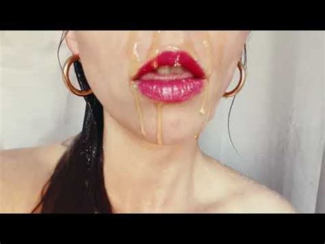 Asmr Food Porn Video Ice Cream And Honey In The Shower Lots Of Licking