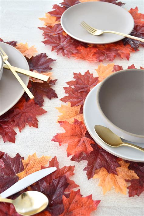 Dining room table round with leaves round dining room tables with leaf dining room tables round. Easy DIY Thanksgiving Leaf Placemats • theStyleSafari