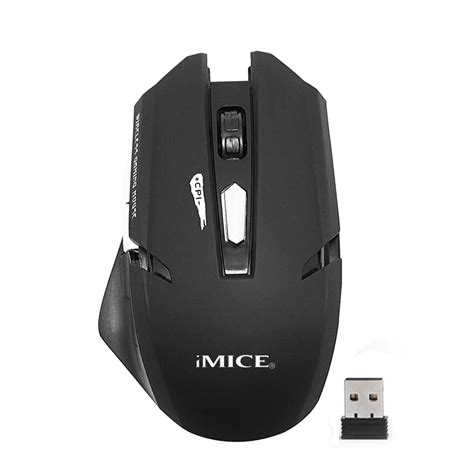 Imice Usb Wireless Mouse 6 Buttons Ergonomic Optical Computer Gaming