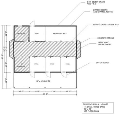 2 Stall Horse Barn Floor Plans House Design Ideas