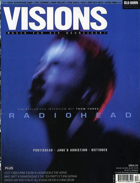 Radiohead Magazine Covers 1997 Visions Radiohead Poster