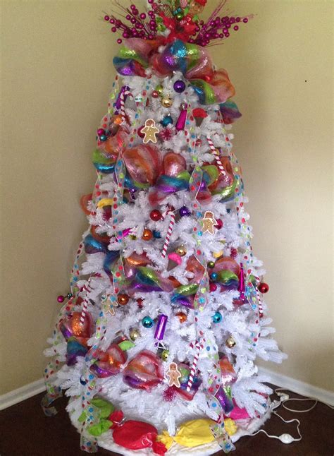 Our 2015 Candyland Christmas Tree We Made The Wrapped Candies Which