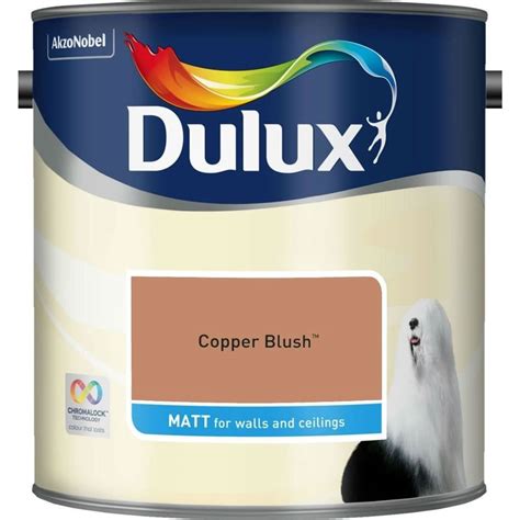 Dulux Copper Blush Matt Emulsion Paint 25l Wilko