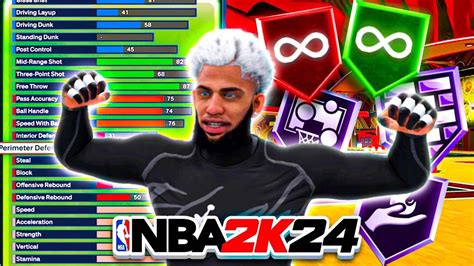 NBA 2K24 BEST POPPER BUILD PARK AND PROAM DEMIGOD YouTube