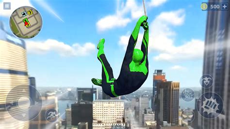 Spider Rope Hero Ninja Gangster Crime Vegas City For