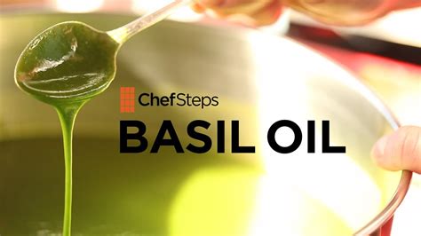So, no matter which method you use to store it for the long term, it's best to use it up within one year. Basil Oil Recipe - ChefSteps - YouTube