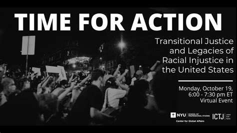 Time For Action Transitional Justice And Legacies Of Racism In The Us