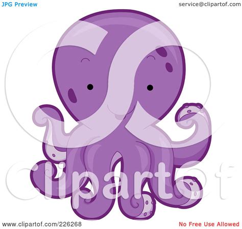 Royalty Free Rf Clipart Illustration Of A Cute Purple