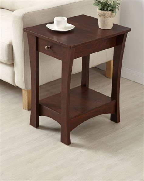 Small End Table Office Side Tables For Small Spaces Single Drawer