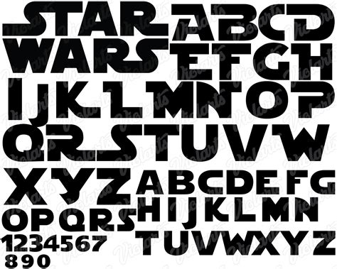 Star Wars Font Printable Printable World Holiday
