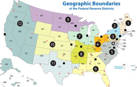 The federal reserve system of the united states, or fed, is the u.s. File:Federal Reserve Districts Map - Banks & Branches.png - Wikimedia Commons