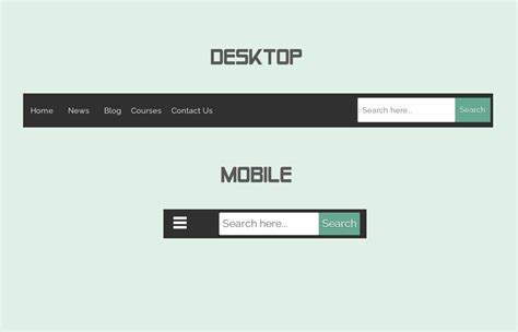 Responsive Navbar With Search Box Using Css Codeconvey