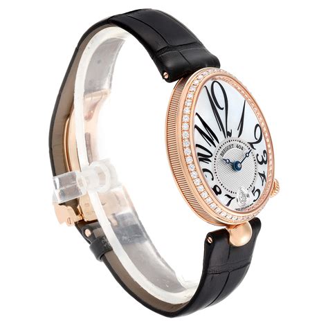 Breguet Reine De Naples Rose Gold Mop Diamond Ladies Watch 8818