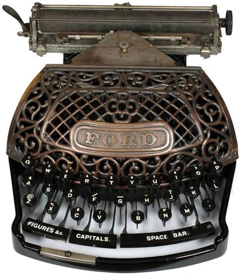 Ridiculously Wonderful 19th Century Ford Typewriter Пишущие машинки
