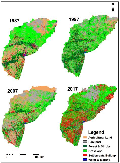 Land Cover Maps For 1987 1997 2007 And 2017 Download Scientific Diagram