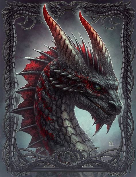 Black V2 An Art Print By Kerem Beyit Dragon Pictures Dragon Images