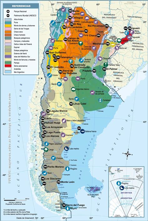 Argentina National Parks Map
