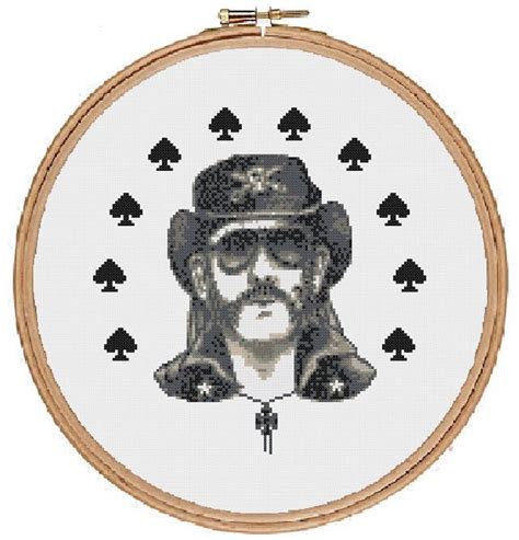 Communication about embroidery on various topics. Lemmy Motorhead cross stitch pattern - instant download ...
