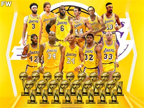 Every Nba Season For The Los Angeles Lakers In Their Incredible 75 Year