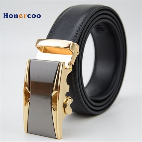 Famous Brand Belt Men Good Quality Cowskin Genuine Luxury Leather Mens