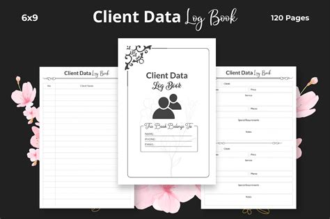 Client Data Log Book Kdp Interior Graphic By Graphinize · Creative Fabrica
