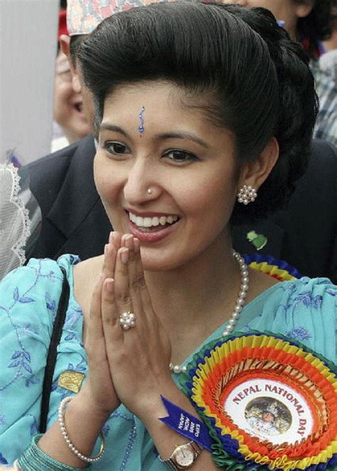 Nepalese Crown Princess Himani Rajya Laxmi Devi Shah Greets Crown