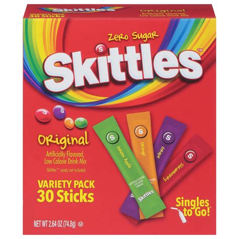 Skittles Zero Sugar Singles To Go Variety Pack Shop Mixes Flavor Enhancers At H E B
