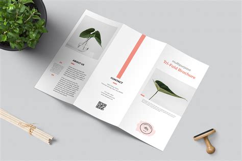Minimalist Tri Fold Brochure Template 356705 Brochures Design Bundles