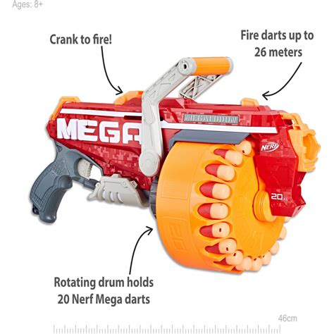 We endeavour to provide accurate information, but the products, names. NERF N-Strike Mega Megalodon Includes 20 Mega Darts | BIG W