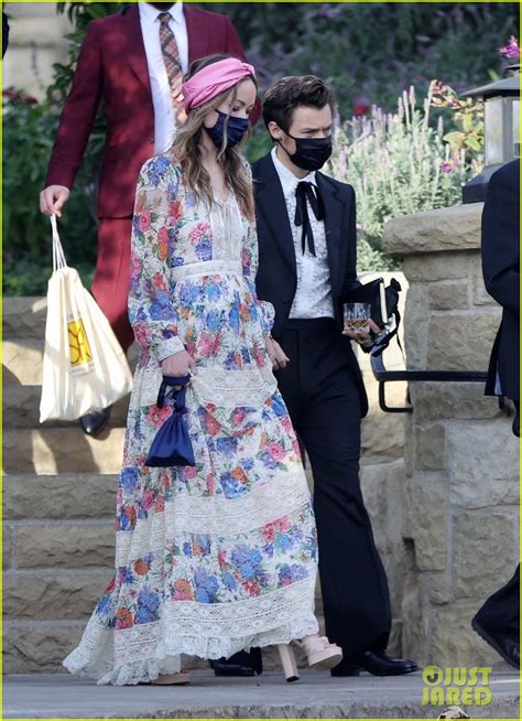 Harry Styles And Olivia Wilde Hold Hands At Jeffrey Azoffs Wedding See All Photos Photo