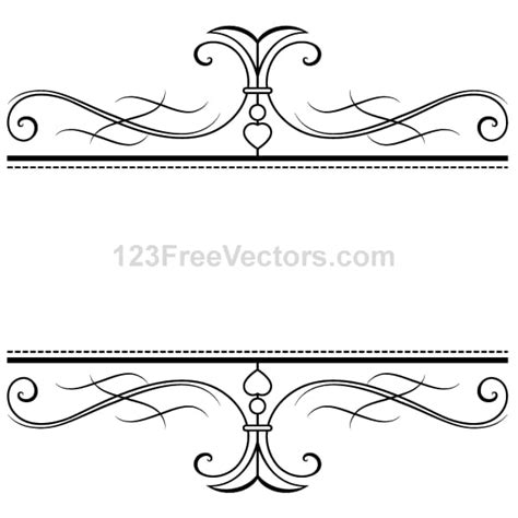 Calligraphy Ornamental Frame Eps Ai Vector Uidownload