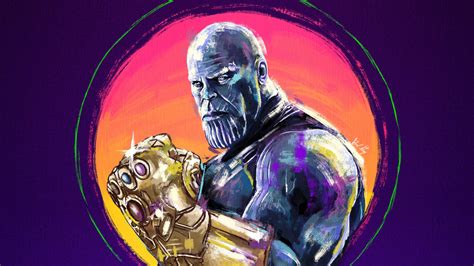4k Thanos Sketch Artwork Wallpaperhd Superheroes Wallpapers4k