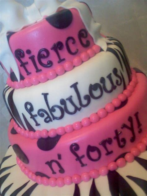 Fierce Fabulous N Forty — Birthday Cakes 40th Birthday Cakes Cake