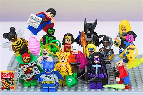 dc minifigures complete set of all 16 lego minifigs brick land