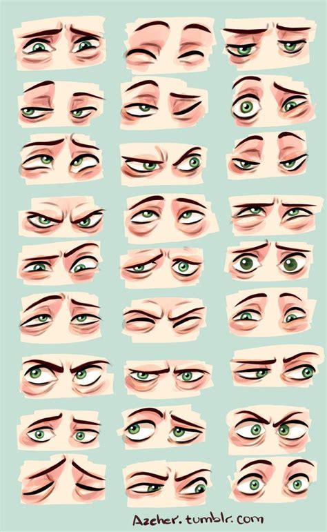 Eyes Expressiveness Study By Azeher On Deviantart Drawing Expressions