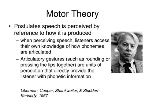 PPT Chapter Models And Theories Of Speech Production And Perception PowerPoint